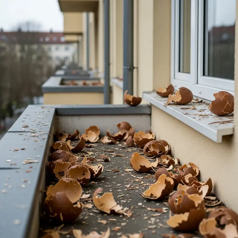Symbolbild: Vandalismus in Lobeda-Ost: Balkon einer Erdgeschosswohnung massiv mit Eiern beworfen