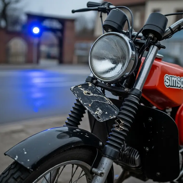 Symbolbild: Glimpflicher Ausgang: Auto kollidiert mit 16-jährigem Mopedfahrer in Graitschen