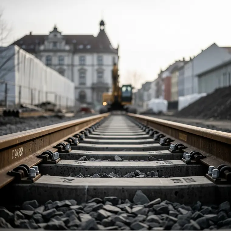 Symbolbild: Gleisbau in Jena: Keine Straßenbahn nach Lobeda-Ost