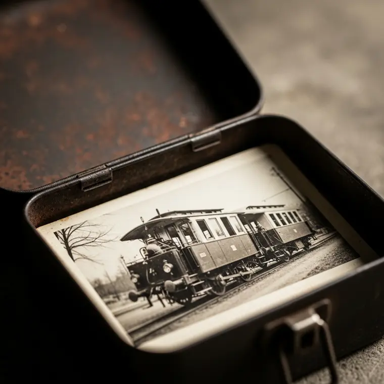 Symbolbild: Historischer Fund aus Neuengönna: Foto zeigt unbekannten Straßenbahn-Pionier