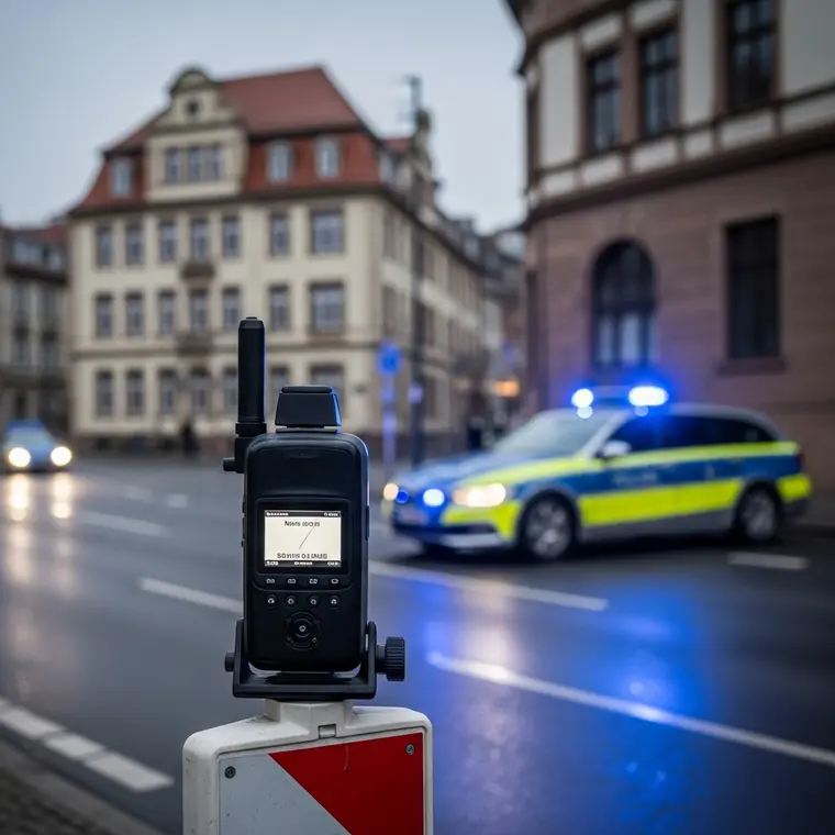 Symbolbild: Mobile Blitzer in Jena: Polizei kontrolliert in Lobeda und Jena-Süd