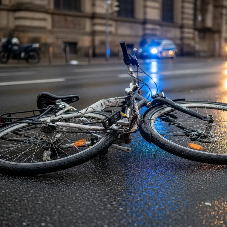 Symbolbild: Nach Taxi-Unfall am Teichgraben: Polizei sucht Besitzer beschädigter Fahrräder