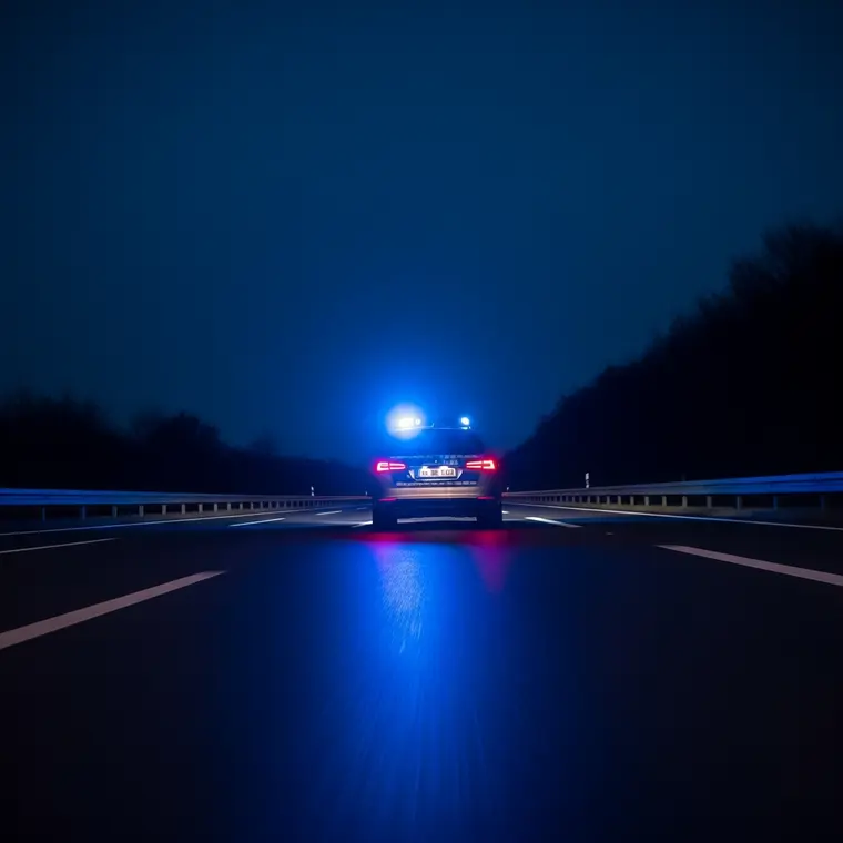 Symbolbild: Nächtliche Verfolgungsjagd auf der B88: Polizei stoppt Raser bei Kahla
