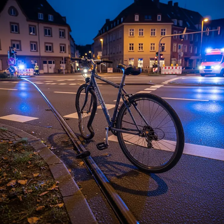 Symbolbild: Verkehrsunfall am Kupferhütchen: Radfahrer kollidiert mit Straßenbahn