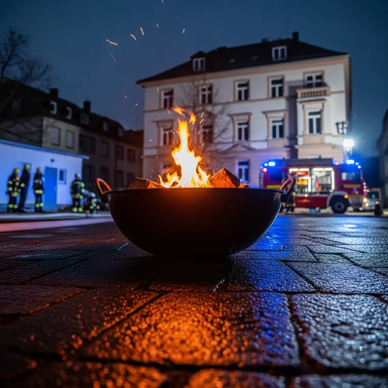 Symbolbild: Feuerschale löst Gebäudebrand aus: 125.000 Euro Schaden in Jena