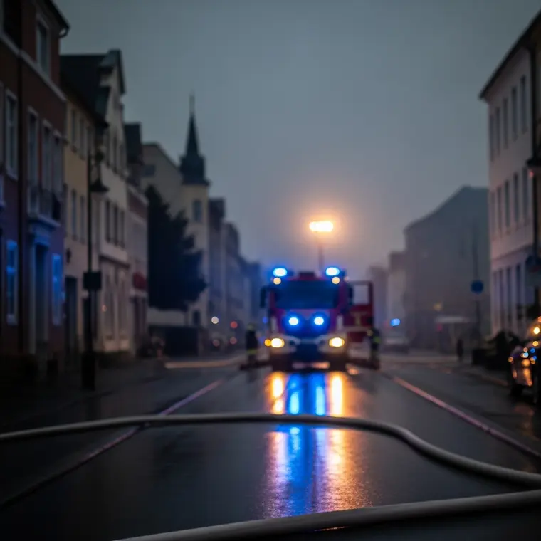 Symbolbild: Großeinsatz in Lobeda: Brand in Tischlerei und Ermittlungen nach Autokorso