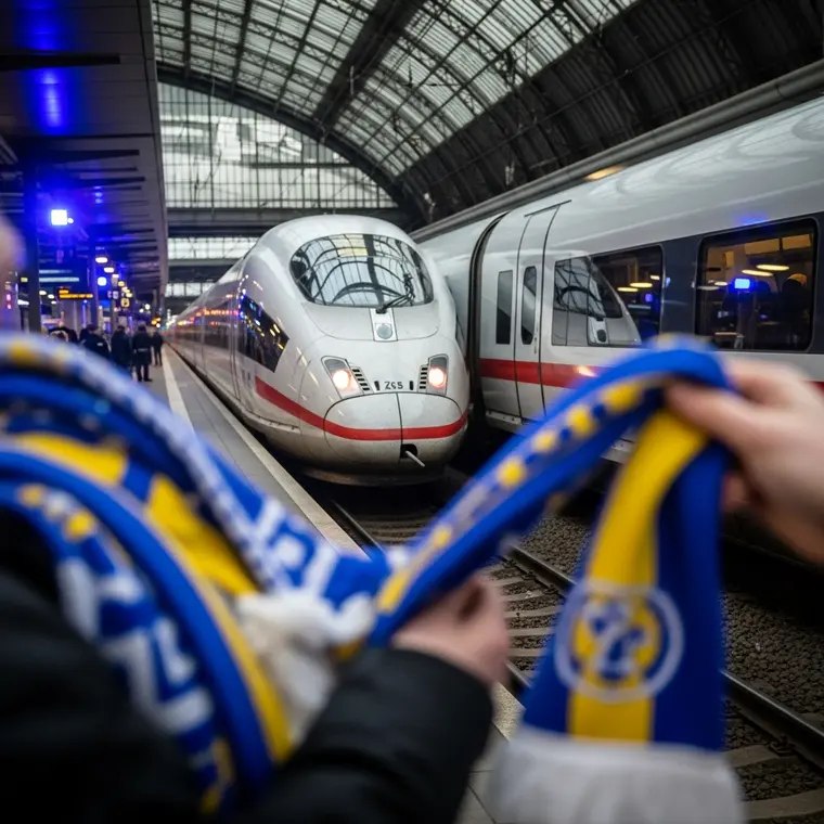 Symbolbild: Bilanz der Bundespolizei: 730 Erfurter Fans reisen in zwei Zügen zum Thüringenderby nach Jena
