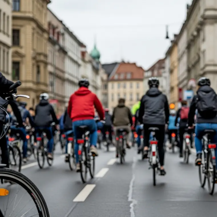 Symbolbild: Critical Mass in Jena: Fahrrad-Demonstration führt über Stadtrodaer Straße nach Lobeda