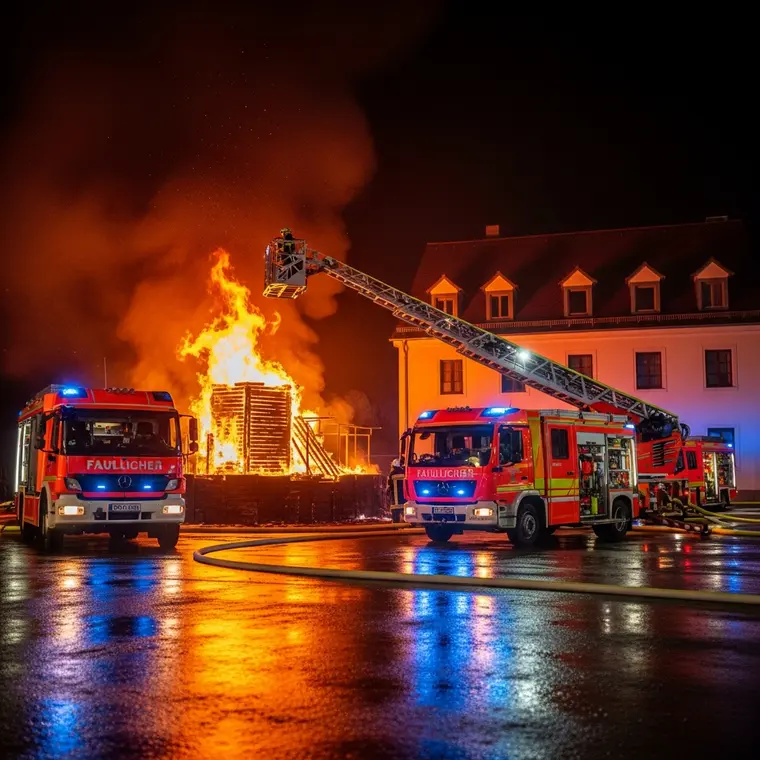 Symbolbild: Großeinsatz in Jena: Feuer in Tischlerei fordert sechs Verletzte