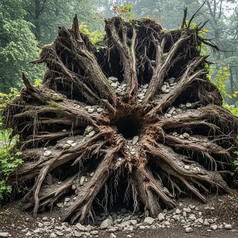 Symbolbild: Historische Trauerbuche im Botanischen Garten Jena umgestürzt