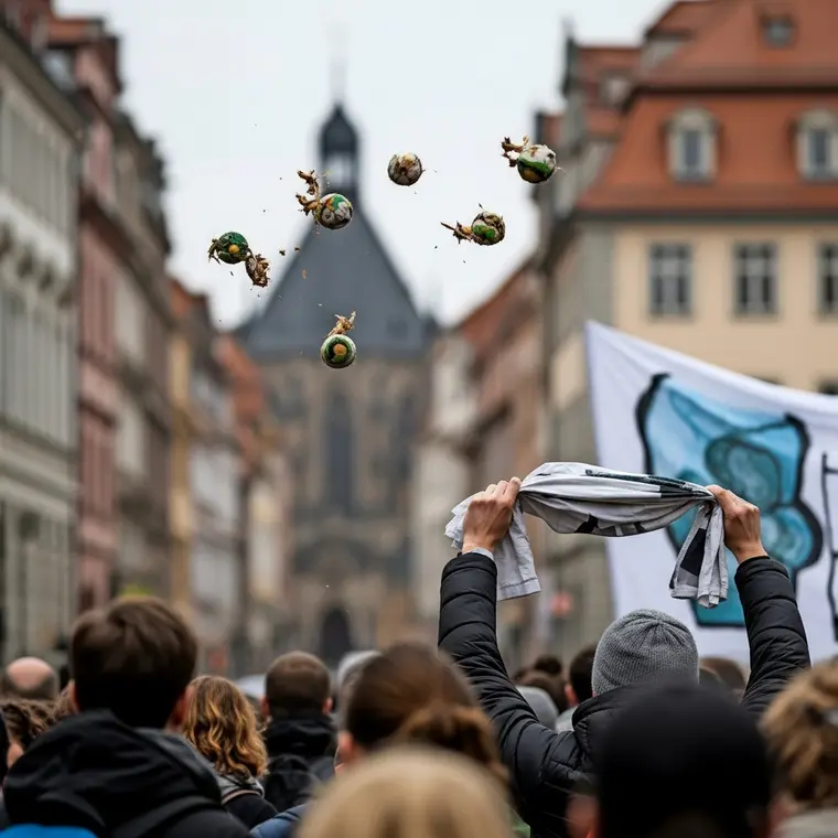Symbolbild: Protest in Jena: 120 Menschen demonstrieren gegen Sparpläne bei der Eingliederungshilfe