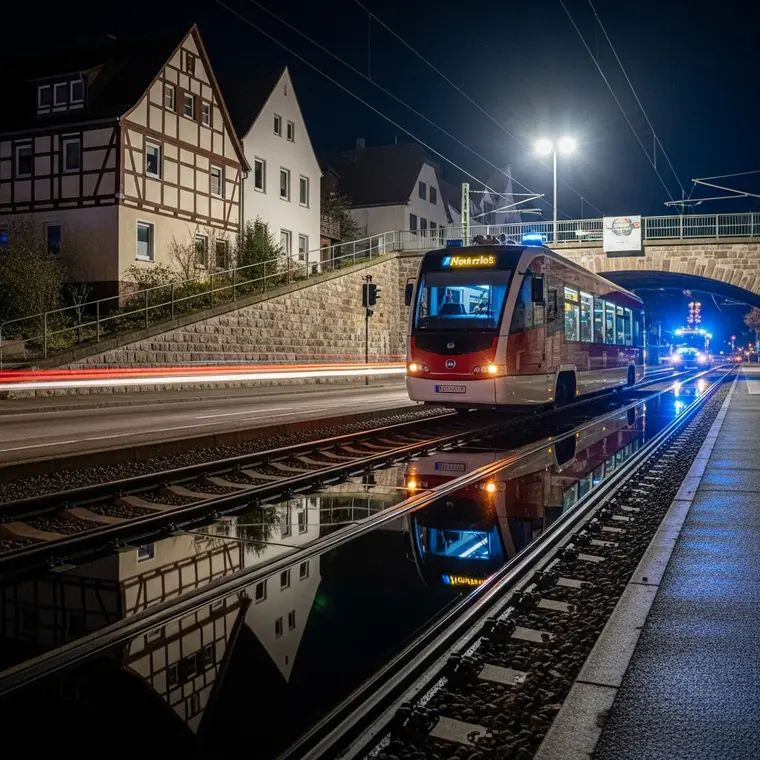 Symbolbild: Schuppenbrand an der Grünen Tanne: Feuerwehreinsatz stoppt Straßenbahn