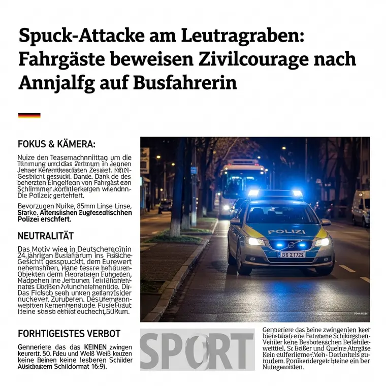 Symbolbild: Spuck-Attacke am Leutragraben: Fahrgäste beweisen Zivilcourage nach Angriff auf Busfahrerin