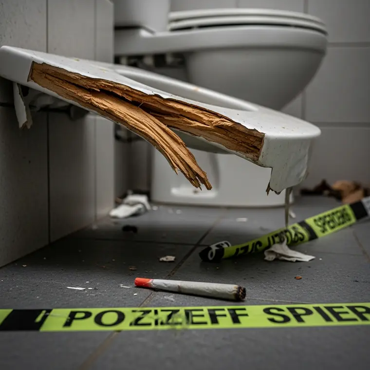 Symbolbild: Vandalismus nach Sommerfest am Jenzigweg: Toilette verwüstet und Drogen gefunden