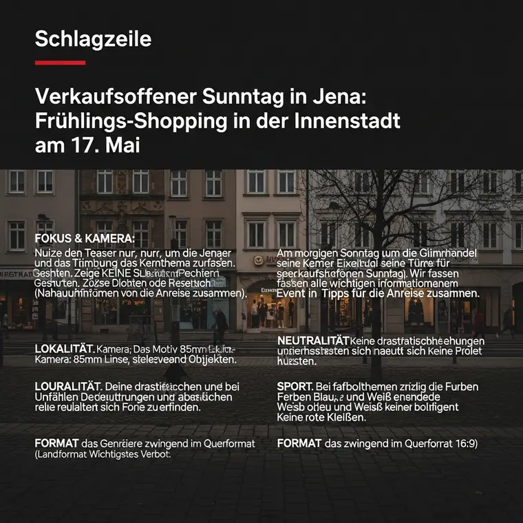 Symbolbild: Verkaufsoffener Sonntag in Jena: Frühlings-Shopping in der Innenstadt am 17. Mai