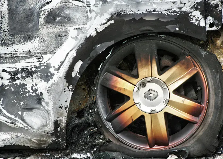 Symbolbild: Unfall auf L1077 nahe Jena: Auto überschlägt sich wegen mangelhafter Reifen
