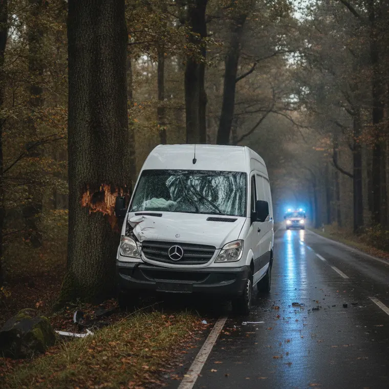 Symbolbild: Unter Drogeneinfluss gegen Baum gefahren: Mercedes-Sprinter verunglückt bei Thalbürgel