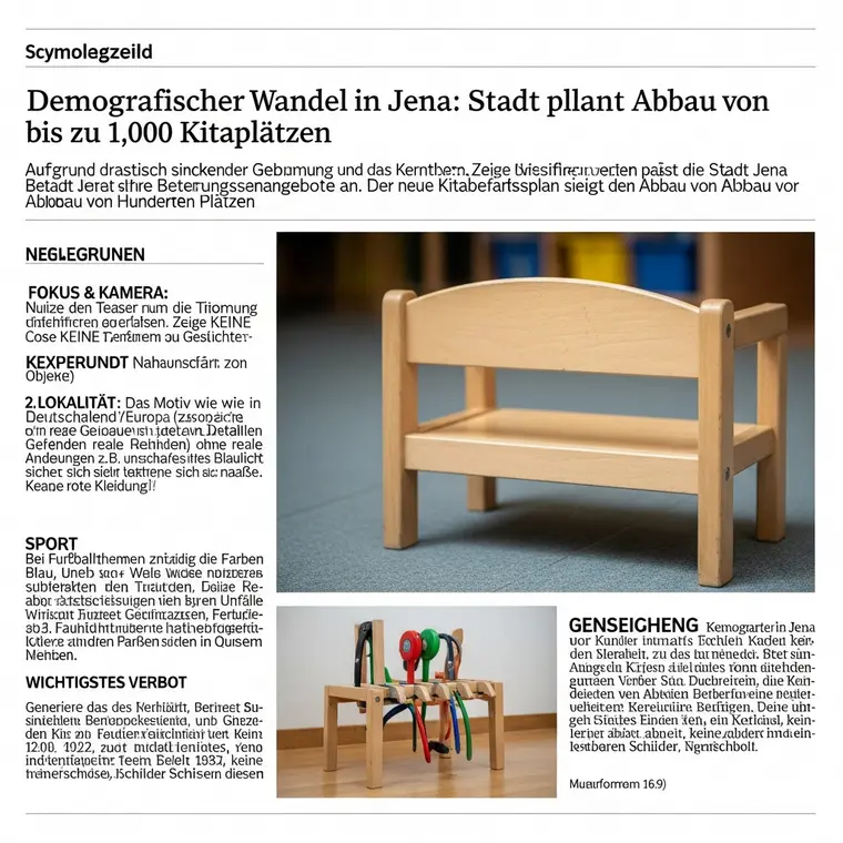 Symbolbild: Demografischer Wandel in Jena: Stadt plant Abbau von bis zu 1.000 Kitaplätzen