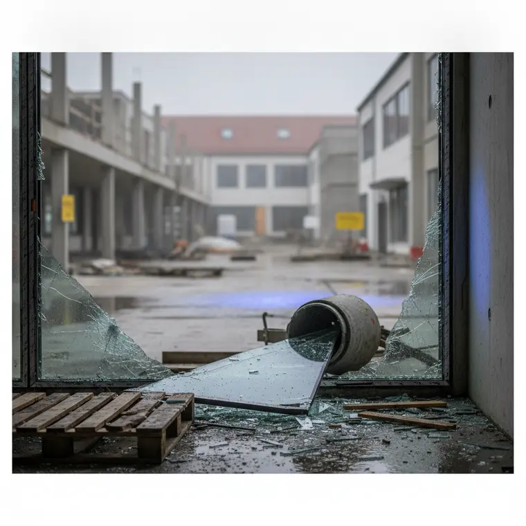 Symbolbild: Randalierer verwüsten Schulbaustelle in Jena-Lobeda