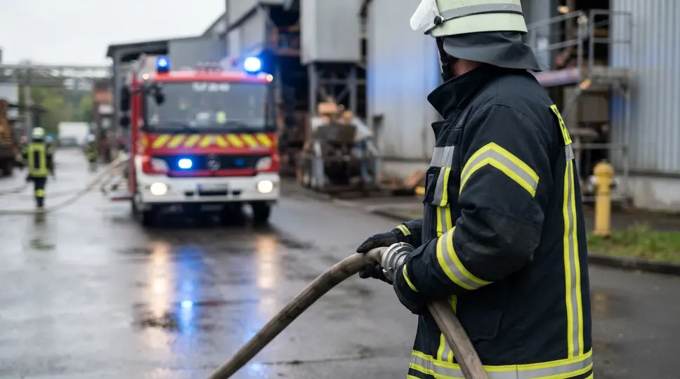 Symbolbild: Brand in Heideland: Feuerwehr löscht Container schnell