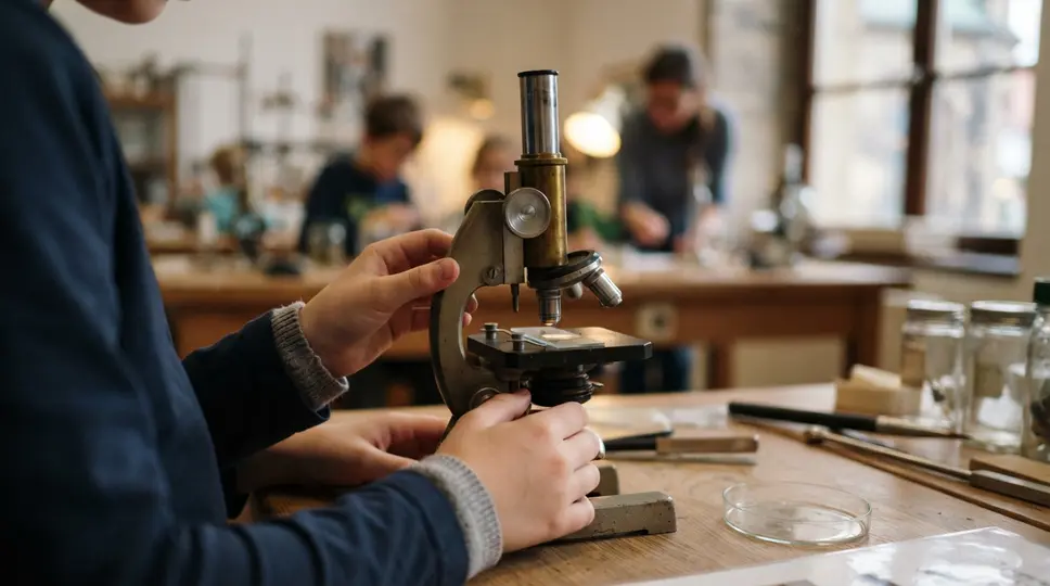 Symbolbild: Jena: Mikroskop-Workshop im Phyletischen Museum