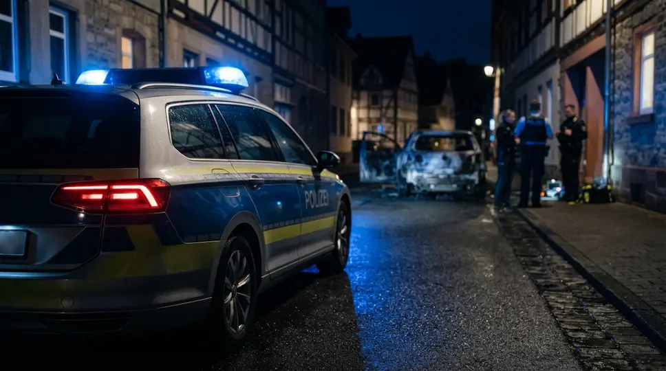 Symbolbild: Hermsdorf: Pkw brennt vollständig aus