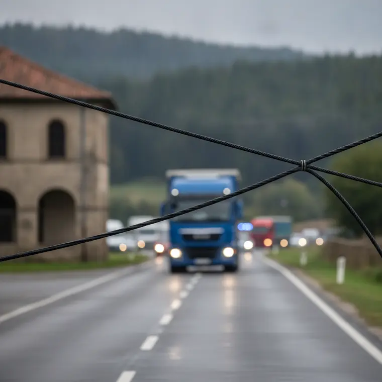 Symbolbild: Kurioser Vorfall auf L1077: Stromloses Kabel blockiert Landstraße bei Stadtroda