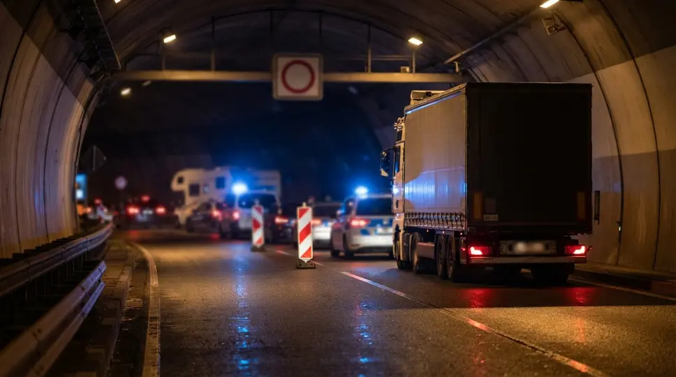 Symbolbild: A4 bei Jena: Unfall im Jagdbergtunnel sorgt für Sperrung