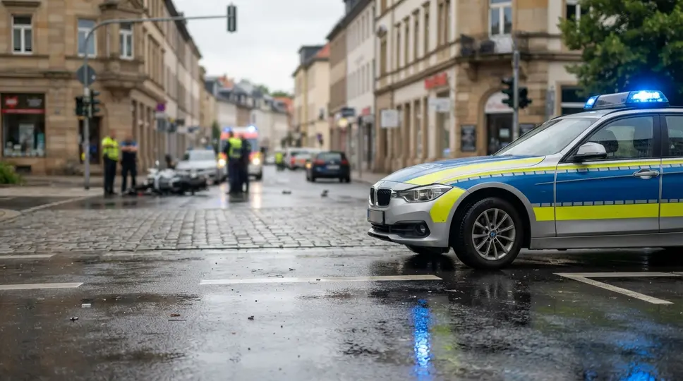 Symbolbild: Weimar: Motorradfahrer bei Vorfahrtsunfall verletzt