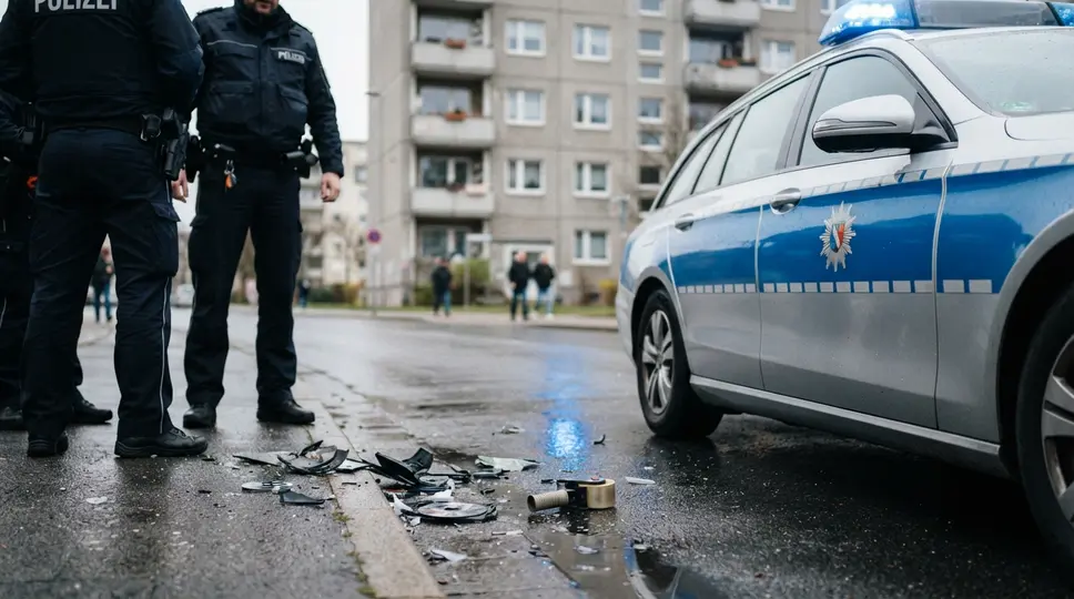 Symbolbild: Weimar: Wurf aus Hochhaus verfehlt Passantin knapp