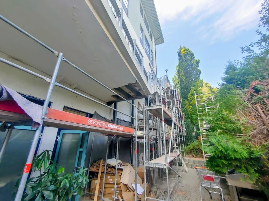 Defekte Treppe des Columbus Centers wird repariert