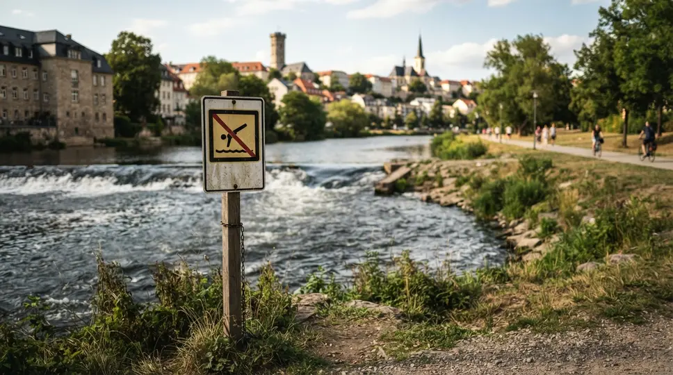 Symbolbild: Baden in der Saale: Regeln und Gefahren in Jena