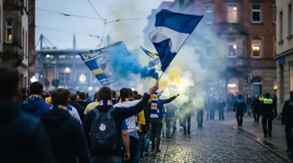 Symbolbild: DFB-Pokal in Jena: Friedlicher Fanmarsch und positive Bilanz