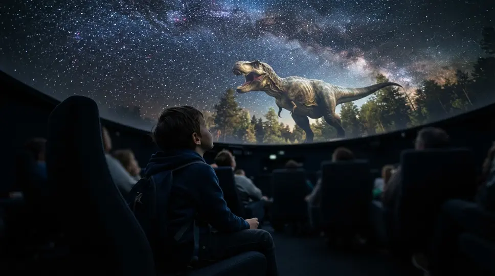 Symbolbild: Dinosaurier-Show im Planetarium Jena für Familien