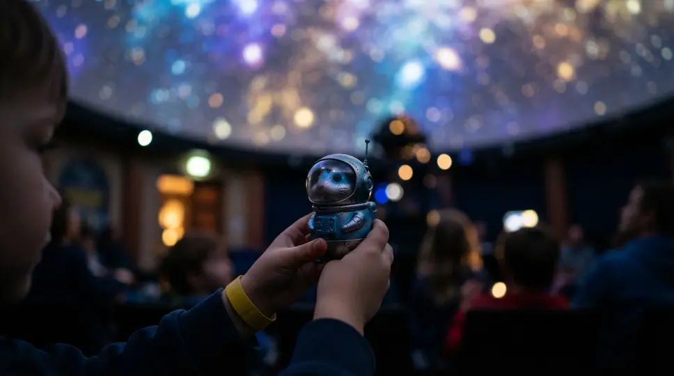 Symbolbild: Elon der Raketenhamster im Planetarium Jena