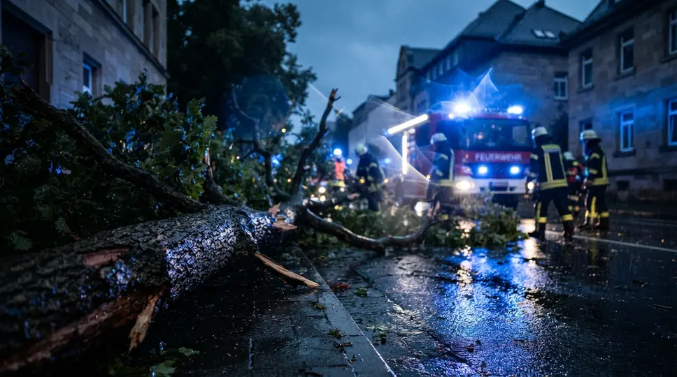 Symbolbild: Jena: Umgestürzte Bäume nach Gewitter – Einsätze