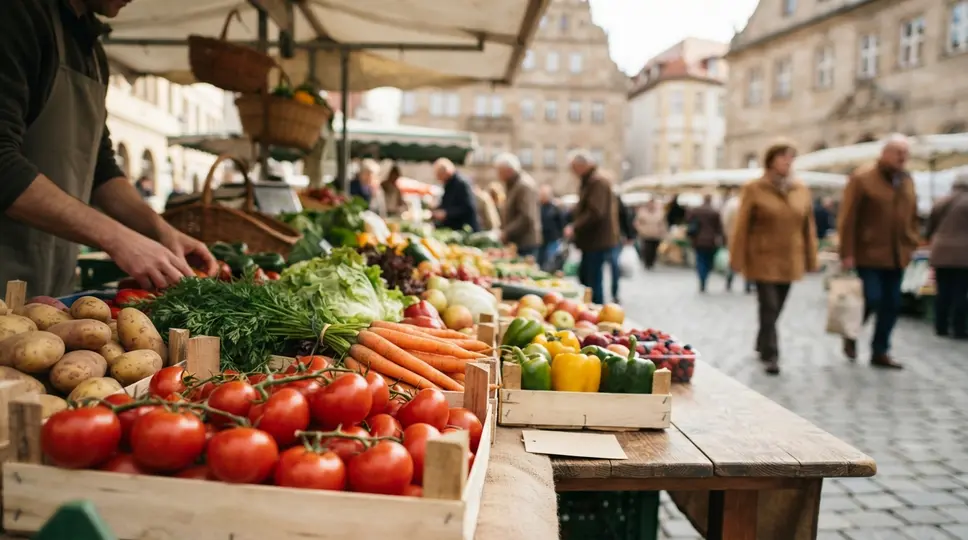 Symbolbild: Jenaer Wochenmarkt: Regionale Vielfalt auf dem Marktplatz