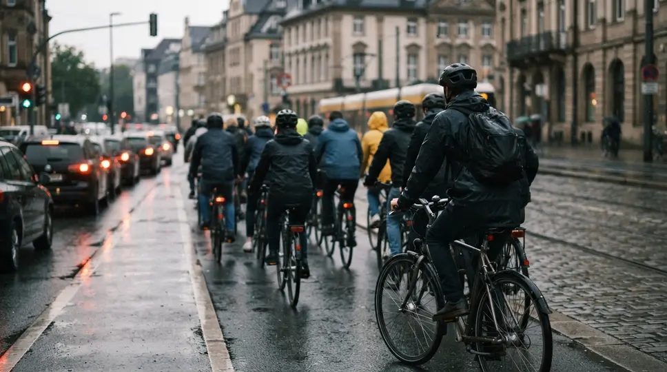 Symbolbild: Jena: Verkehrseinschränkungen durch Fahrradkorso am Dienstag