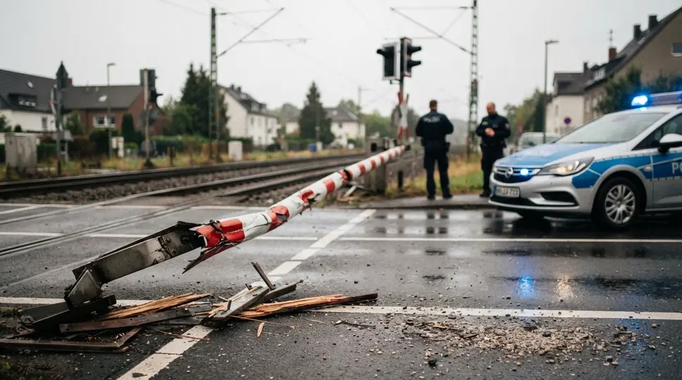 Symbolbild: Bahnübergang Dornburg-Steudnitz: Lkw zerstört Schranken