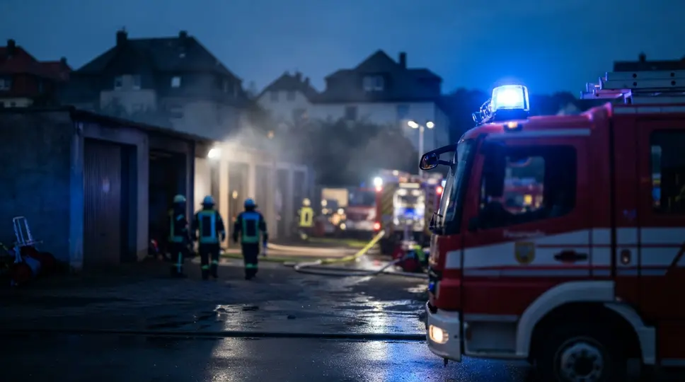 Symbolbild: Brand in Jena: Technische Ursache in Garage
