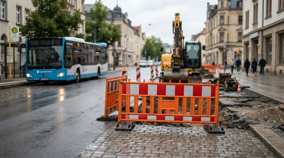 Symbolbild: Jena: Vollsperrung im Holzweg – Linie 23 entfällt vollständig