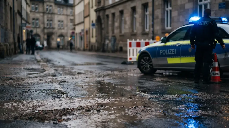 Symbolbild: Wasserrohrbruch in Jena: Ammerbacher Straße blockiert