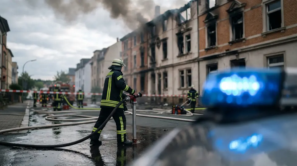 Symbolbild: Brand am Turnerberg in Jena: Gebäude schwer beschädigt